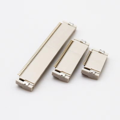 Conector FPC/FFC 0,5 mm empenhamento, conector dianteiro, bloqueio traseiro, altura flexível do soquete de fila, 2,0 mm, 4/12/40/60P