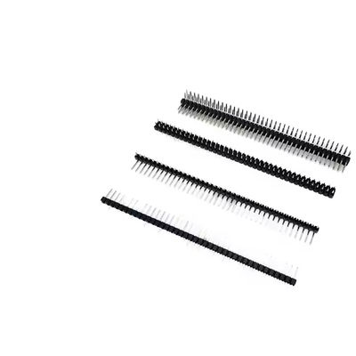 2.54 Pitch Single Double Row Pin Connector 180/90 Graus Vertical Horizontal Pogopin Socket Spring Thumb para aplicação em PCB