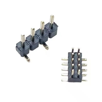 Cabeçalho de alfinete recto de faixa única de 2,54 mm com encaixe com soquete 1*2/3/4/5/6/7/8/10/12/15/20/40P para aplicação em PCB