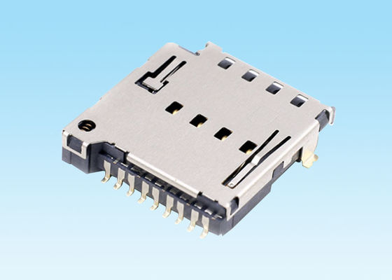 Tipo alojamento termoplástico do impulso do Pin 9 do conector de cartão de SIM em equipamentos de comunicação