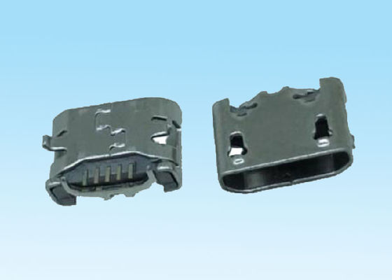 Tipo 5 lado reto de SMT do conector 4.85mm do Pin USB C com o chifre para o fechamento esperto